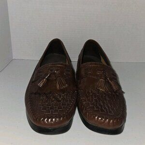 Nunn Bush  Men's Comfort Gel Brown Leather New York Loafers Size 9.5